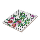 ヴィンテージバラ黒点 タイル (側面)