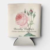 ヴィンテージバラ100番目の誕生祝いクーラーボックス 缶クーラー (正面)