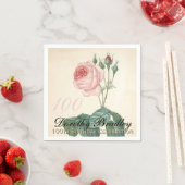 ヴィンテージバラ100thバースデーパーティーPN スタンダードカクテルナプキン (インサイチュ)