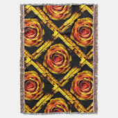 ヴィンテージバラ1 スローブランケット (正面縦)