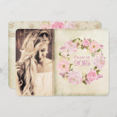 ヴィンテージバラ2015年卒業 招待状 (正面/裏面)