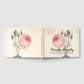 ヴィンテージバラ90th誕生祝いゲストブック ゲストブック (全面)