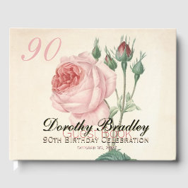 ヴィンテージバラ90th誕生祝いゲストブック ゲストブック