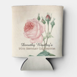 ヴィンテージバラ95番目の誕生祝いクーラーボックス 缶クーラー