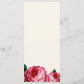 ヴィンテージバラ |の結婚メニュカスタムーのラック メニュー (裏面)