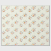 ヴィンテージバラ。の結婚包装 ラッピングペーパー (フラット)