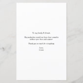 ヴィンテージバラ&アジサイ卒業サンキューカード (裏面)