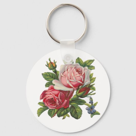ヴィンテージバラ キーホルダー (正面)