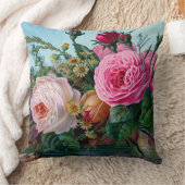 ヴィンテージバラ クッション (ブランケット)