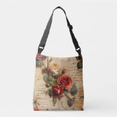 ヴィンテージバラ クロスボディバッグ (正面)
