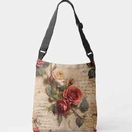 ヴィンテージバラ クロスボディバッグ
