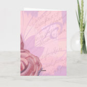 ヴィンテージバラ，グリーティングカード カード (裏面)