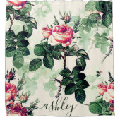 ヴィンテージバラ シャワーカーテン (正面)