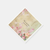 ヴィンテージバラ スタンダードカクテルナプキン (角)