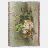 ヴィンテージバラ スローブランケット (正面縦)