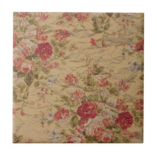 ヴィンテージバラ タイル (正面)