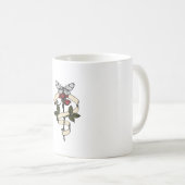 ヴィンテージバラ&バタフライマグボタニカルエレガンス コーヒーマグカップ (正面右)