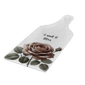 ヴィンテージバラ パーソナライズされた カッティングボード (角)