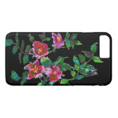 ヴィンテージバラ,ピンク,赤,水の色絵画s - Case-Mate iPhoneケース (裏面(横))