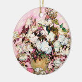 ヴィンテージバラ、ファン・ゴッホ セラミックオーナメント (左)