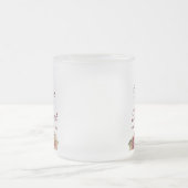 ヴィンテージバラ フロストグラスマグカップ (中央)