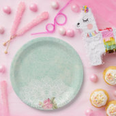 ヴィンテージバラ ペーパープレート (パーティー)