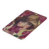 ヴィンテージバラ マグネット (左側)