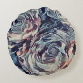 ヴィンテージバラ ラウンドクッション (裏面)