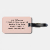 ヴィンテージバラ ラゲッジタグ (裏面横)