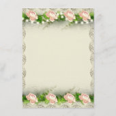 ヴィンテージバラ&レース救のメ結婚ニュー メニュー (裏面)