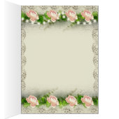 ヴィンテージバラ&レース結婚ズサンキュー (内側 (右))