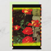 ヴィンテージバラ 便箋 (正面/裏面)