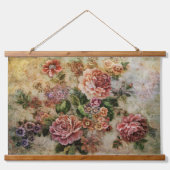 ヴィンテージバラ 吊り下げ型タペストリー (正面)