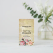 ヴィンテージバラ 名刺 (スタンド正面)