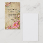 ヴィンテージバラ 名刺 (正面/裏面)