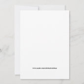 ヴィンテージバラ 招待状 (裏面)