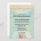 ヴィンテージバラ 招待状 (正面/裏面)