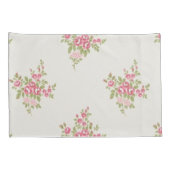 ヴィンテージバラ、標準サイズ 枕カバー (裏面-右)