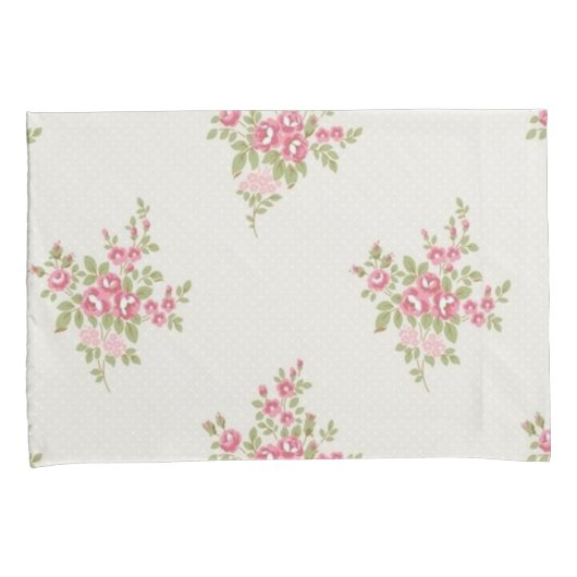 ヴィンテージバラ、標準サイズ 枕カバー (正面右)