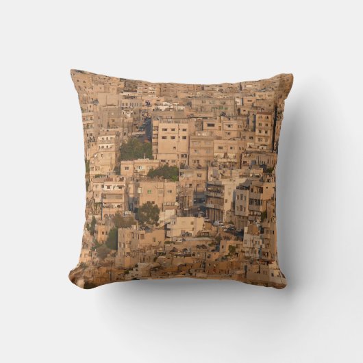 ヴィンテージバラ、調色された水色パターン。 クッション (正面)