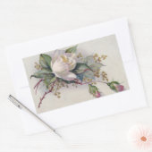 ヴィンテージバラ 長方形シール (封筒)