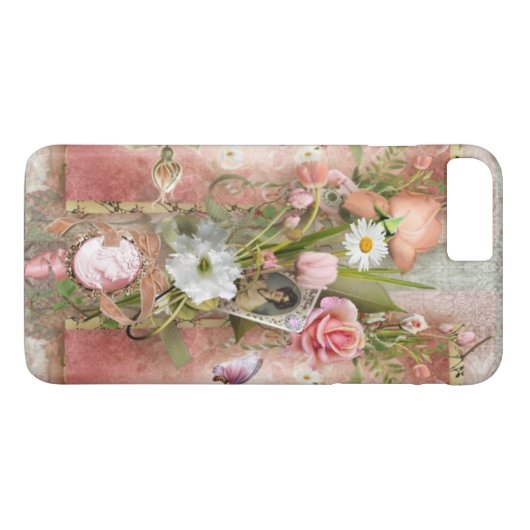 ヴィンテージバラ Case-Mate iPhoneケース (裏面(横))