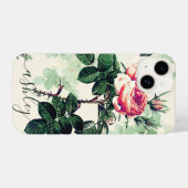 ヴィンテージバラ iPhoneケース (裏面横)