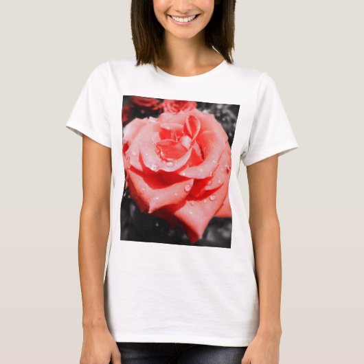 ヴィンテージバラ Tシャツ (正面)