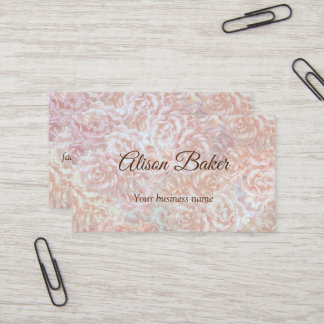 ヴィンテージバラin cream -フローラ、カスタム 名刺