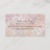 ヴィンテージバラin cream -フローラ、カスタム 名刺 (裏面)