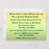 ヴィンテージバリろうけつ染めルアウ(ハワイ式宴会)招待状 招待状 (裏面)