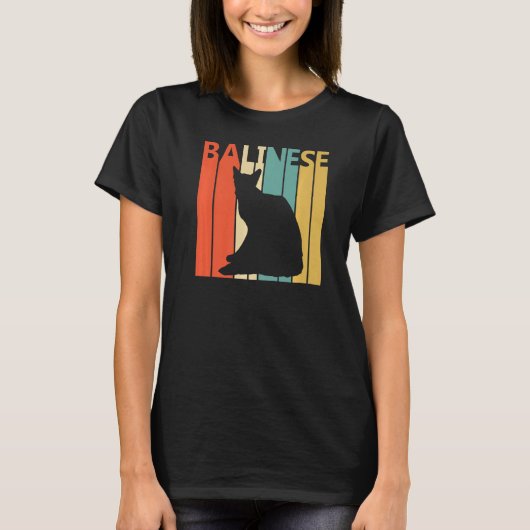 ヴィンテージバリ猫 Tシャツ (正面)