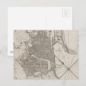 ヴィンテージバルセロナの地図(1764) ポストカード (正面/裏面)