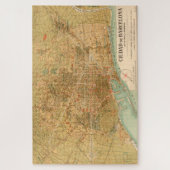 ヴィンテージバルセロナの地図（1919年） ジグソーパズル (縦)